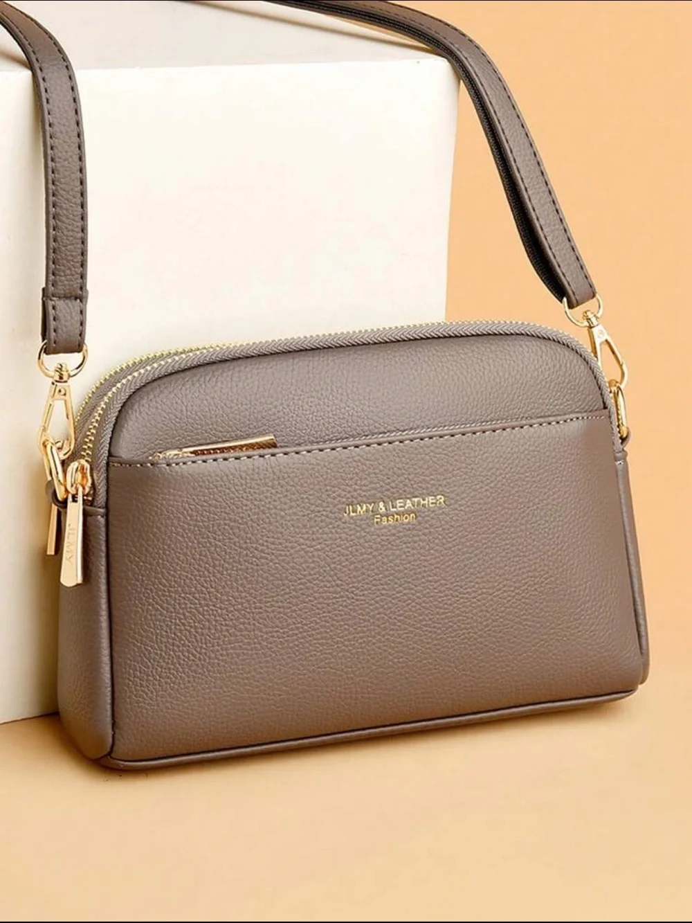 Taupe handbag